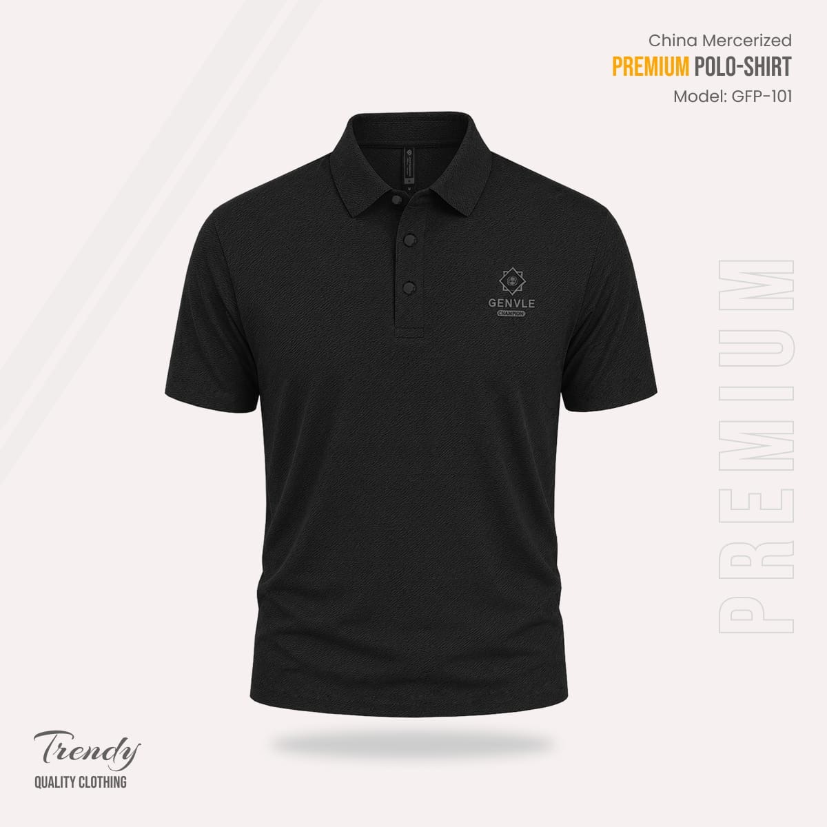 Export Quality China Mercerized Polo Shirt_img_4