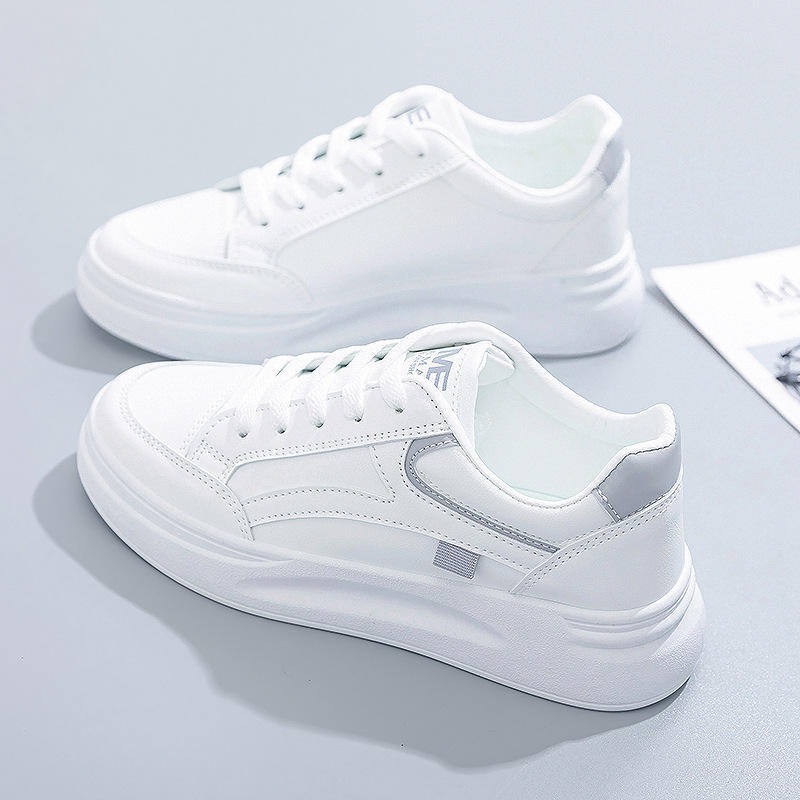 Shoes Round Toe Lace-up Street Custom Sneakers