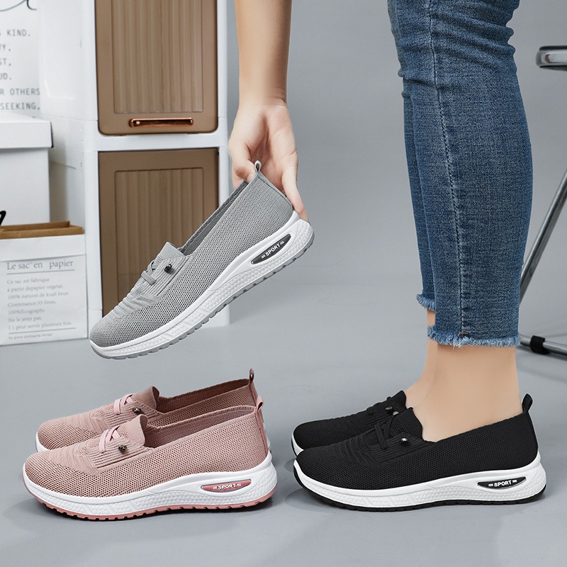 Casual Sports Walking Flying Weaving Shoes
