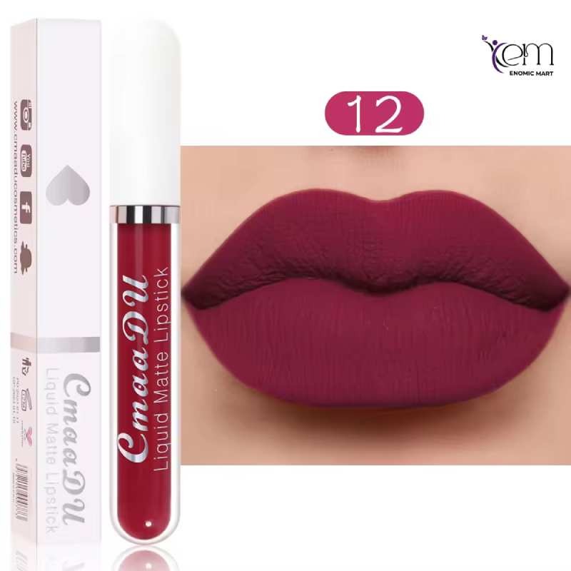 CmaaDu 18 Colors Lips Makeup Lipstick Lip Gloss thumbnail 12