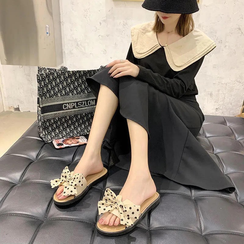 Ballet Flat Slip-On Bow Tie Slippers thumbnail 2