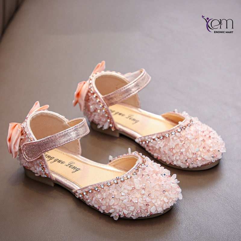 Summer New Rhinestone Soft-soled Girls' Half Sandals thumbnail 2