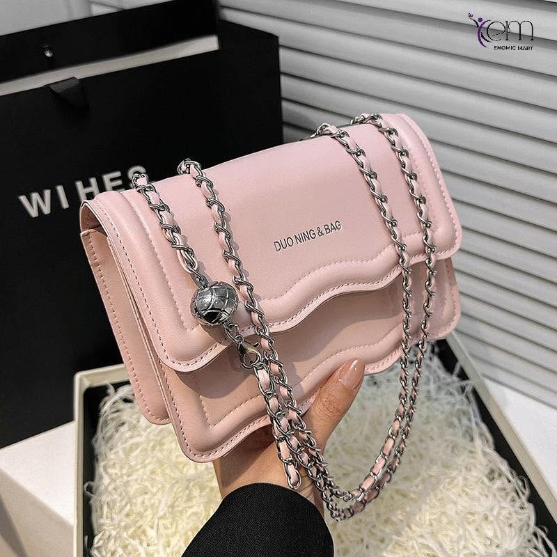New Lady Retro Handbag Solid Color Fashion Casual Single Strap thumbnail 4