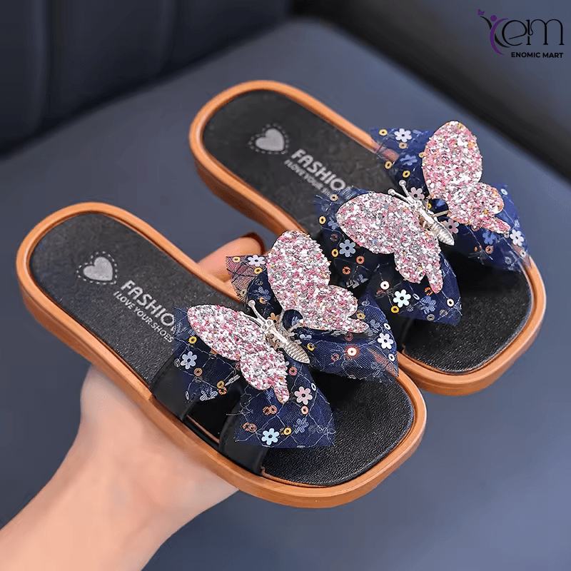 Girls' slippers Lively butterfly