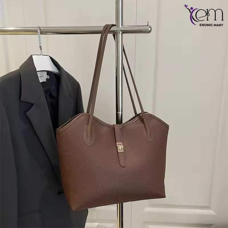 New Arrival Cheap Lady's Tote Bags Large Capacity PU Leather