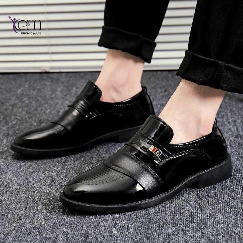 Leather Men's Casual Shoes Business Office