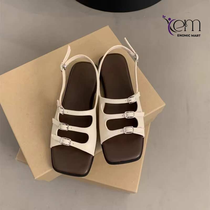 Bottom Velcro Open Toe Beach Sandals thumbnail 3