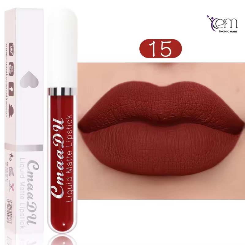 CmaaDu 18 Colors Lips Makeup Lipstick Lip Gloss thumbnail 15