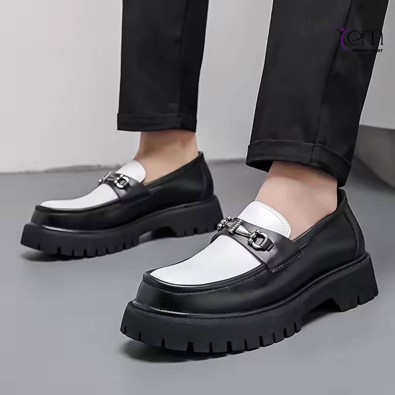 New Arrival Men's Patent Leather Loafers Dress Shoes thumbnail 2