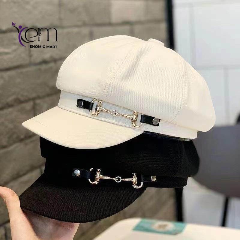 ✨ LuxeCharm Vintage Baker Boy Cap thumbnail 3