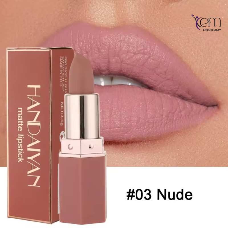 HANDAIYAN Square Tube Matte Lipstick, 6 Shades Velvet Lip Stick thumbnail 3