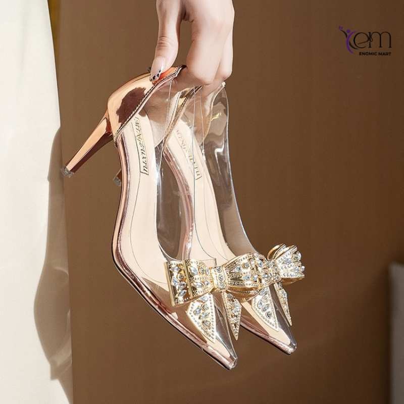 New Pointed Toe High Heels, Stiletto Heels, Low-Cut thumbnail 2