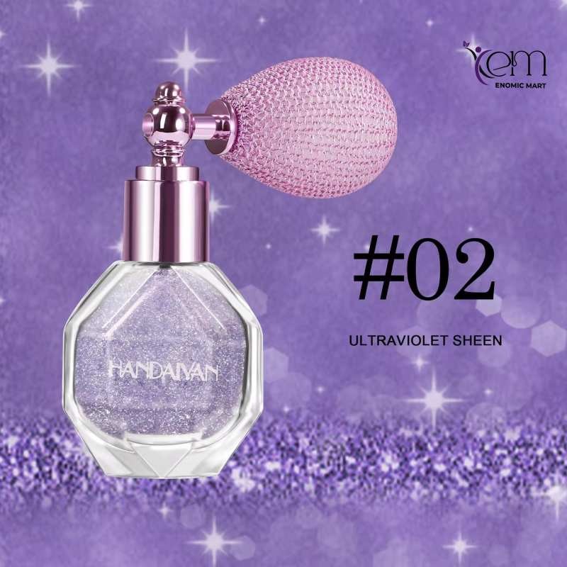 Body Glitter Spray with Powder, HANDAIYAN Quick-Dry thumbnail 2