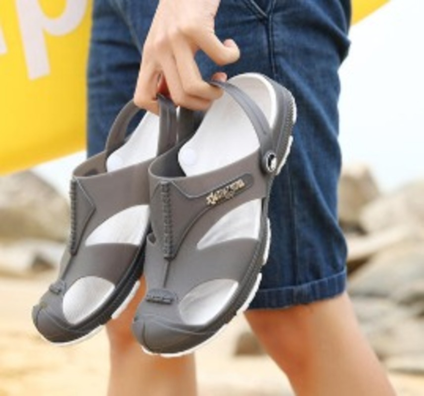 Outdoor Non slip Mens PVC Insole Sandals Beach Sports thumbnail 3