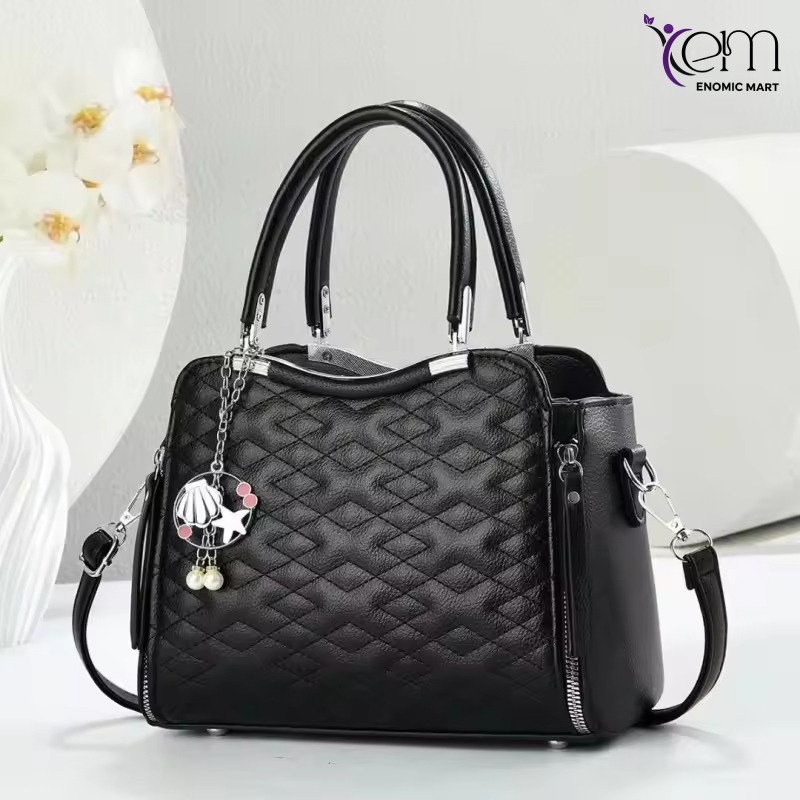 Women's New Unique Big High Quality PU Crossbody Shoulder Handbag