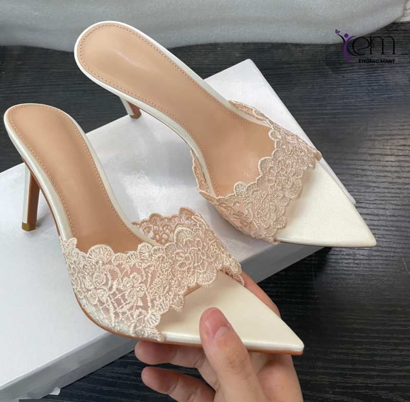 Summer European-American Fashion Pointed Toe Thin Heel