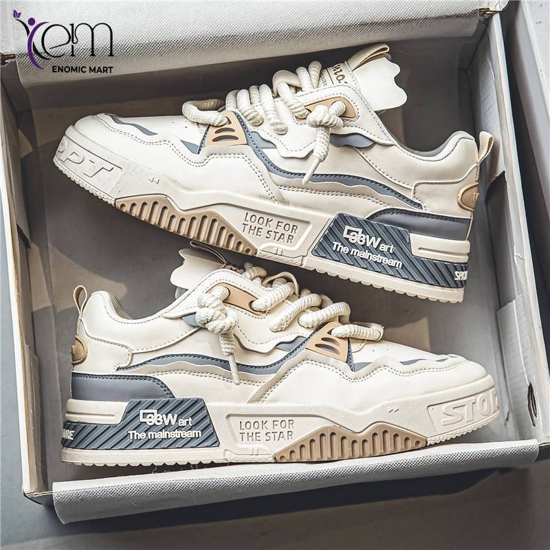 Men's Casual Flat Shoes With Height Increasing
