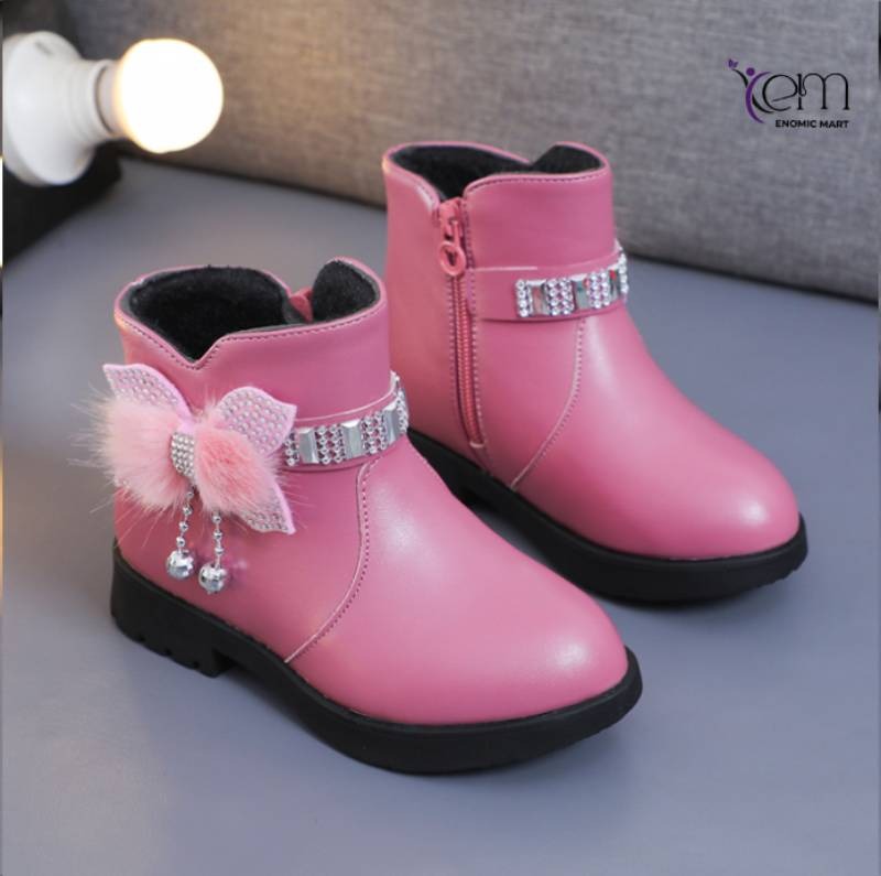 Winter New Style Students and Girls in the Tube Warm Leather Boots thumbnail 3