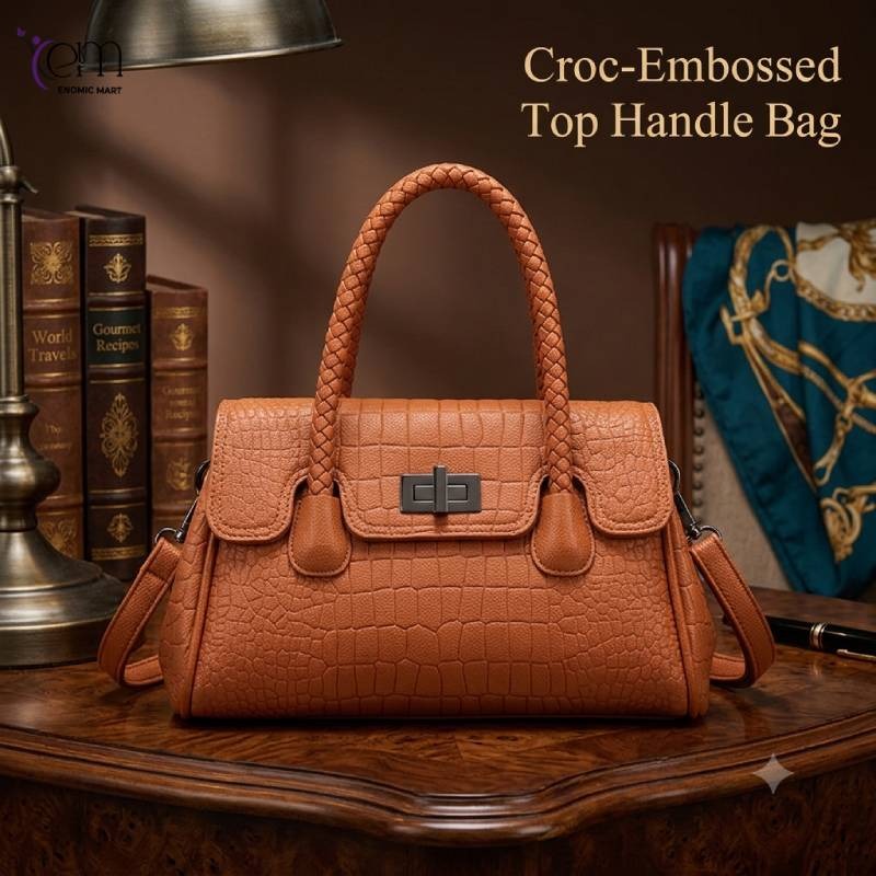 Trendy crocodile pattern middle-aged women's bag thumbnail 2