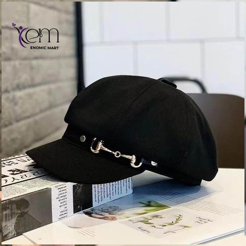 ✨ LuxeCharm Vintage Baker Boy Cap