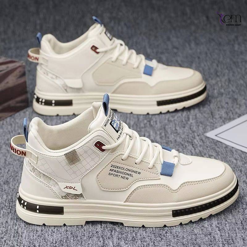 Spring Men's New Breathable High Top Shoes
