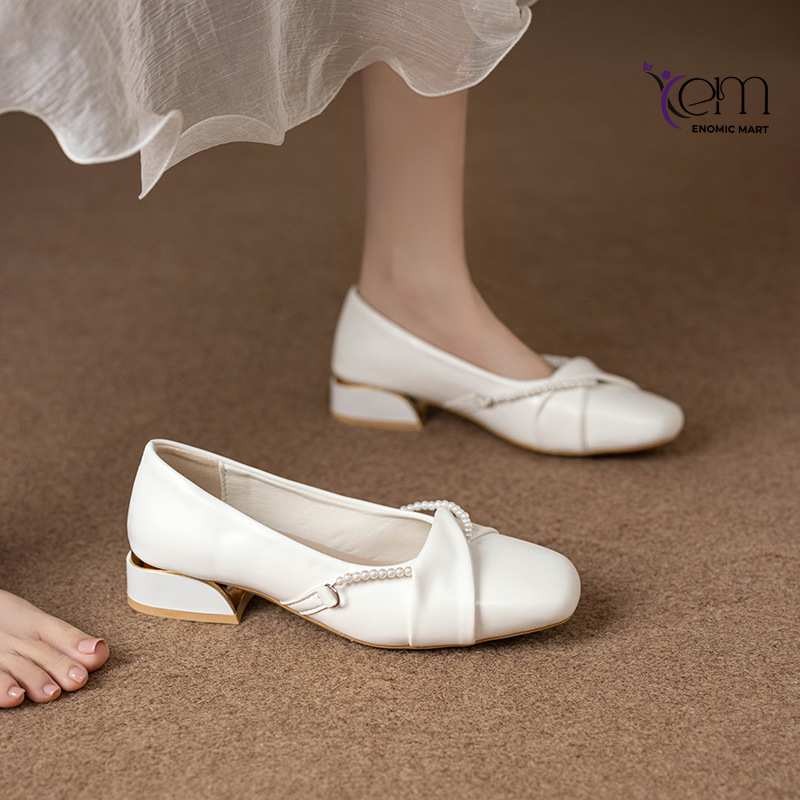 New Arrival: Gentle Style Pointed-Toe Low-Heel Shoes for Women