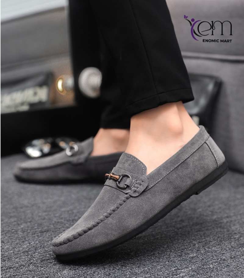 British Style Soft Sole Men Loafers Thick Sole Casual Dress Shoes