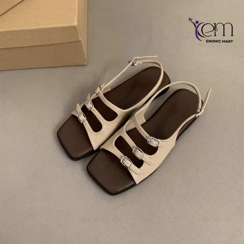 Bottom Velcro Open Toe Beach Sandals thumbnail 2