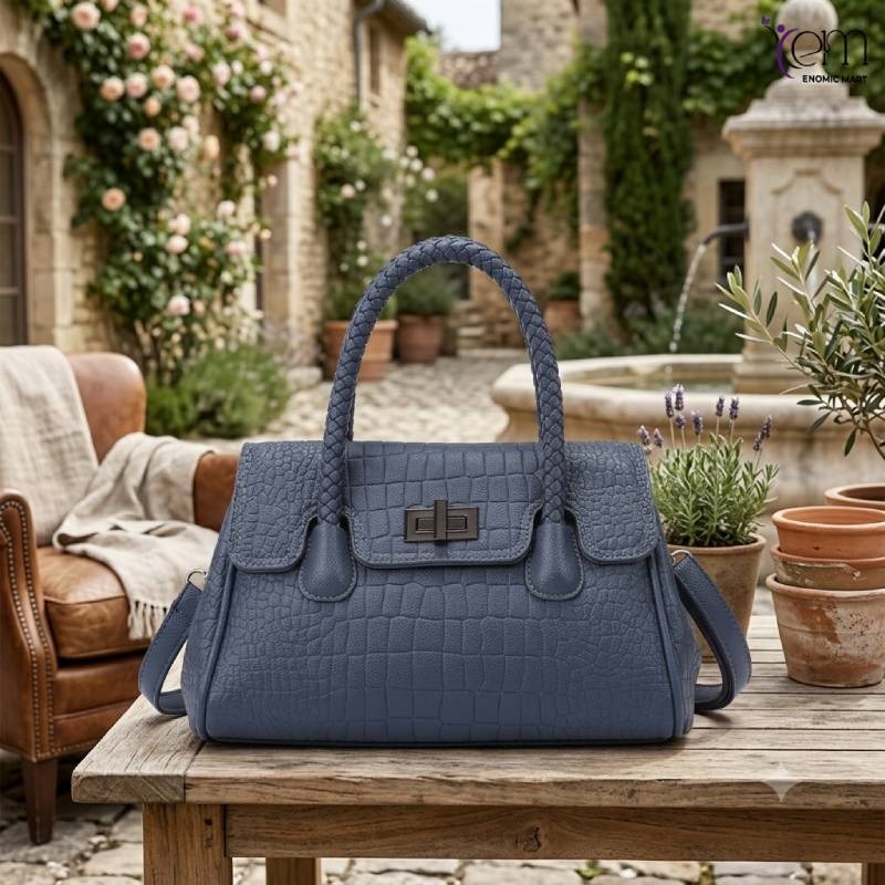 Trendy crocodile pattern middle-aged women's bag