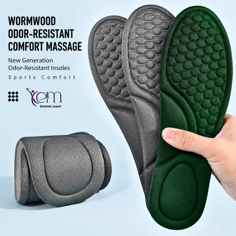 anti-odor, sweat-absorbing sports insoles thumbnail 2
