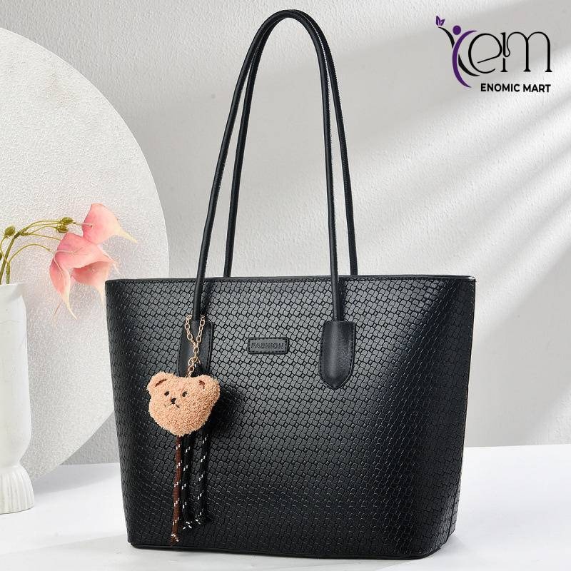 Women's Tote Bag Small Bear Pendant Underarm Single-Shoulder