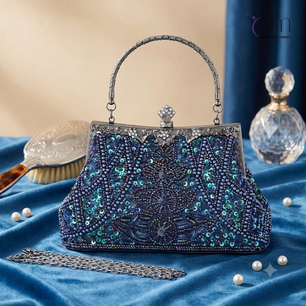 Trendy Latest Ladies Rhinestone Party Clutch Bag thumbnail 4