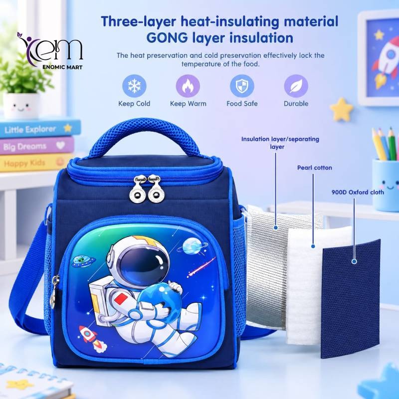 7L Insulated Kids Lunch Bag