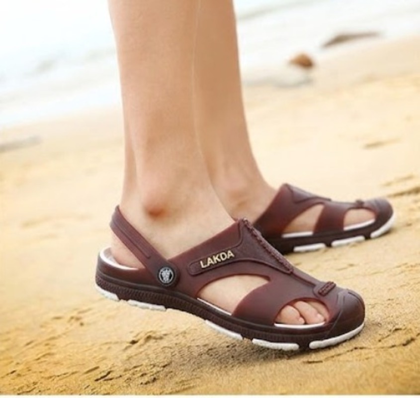 Outdoor Non slip Mens PVC Insole Sandals Beach Sports thumbnail 2