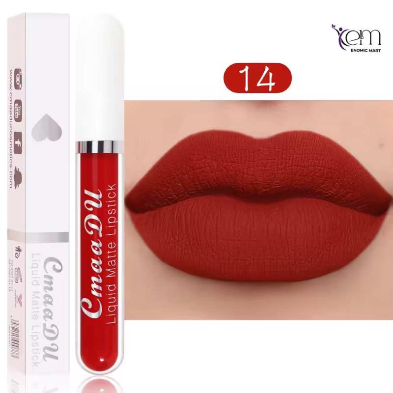 CmaaDu 18 Colors Lips Makeup Lipstick Lip Gloss thumbnail 14