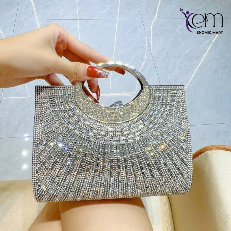 New Style Woman Handbags Ladies Luxury Party Rhinestone thumbnail 2