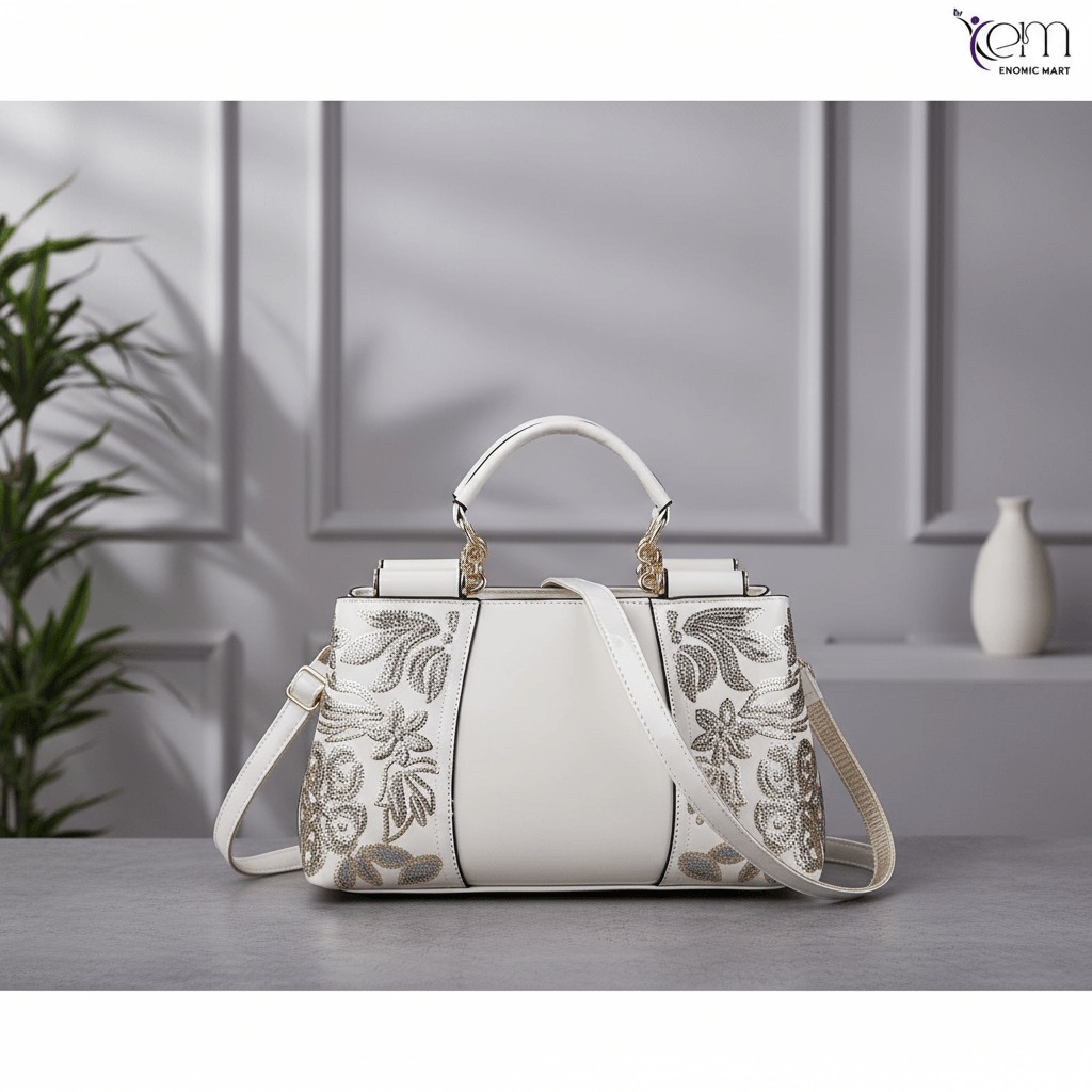 Handle Tote Bag Bright Leather New Solid Color Versatile thumbnail 4