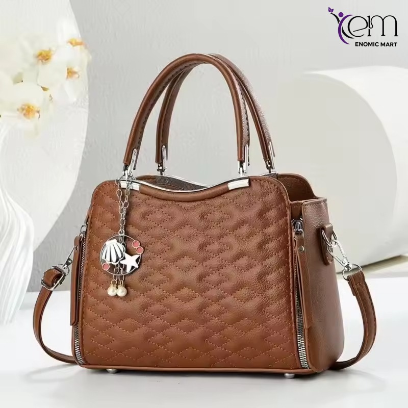 Women's New Unique Big High Quality PU Crossbody Shoulder Handbag thumbnail 6