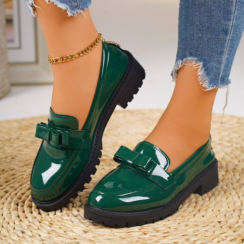 British Style Foreign Trade Women's Low-top Loafers thumbnail 3