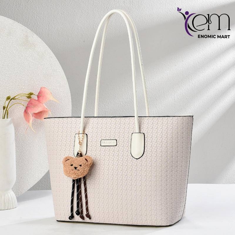 Women's Tote Bag Small Bear Pendant Underarm Single-Shoulder thumbnail 2
