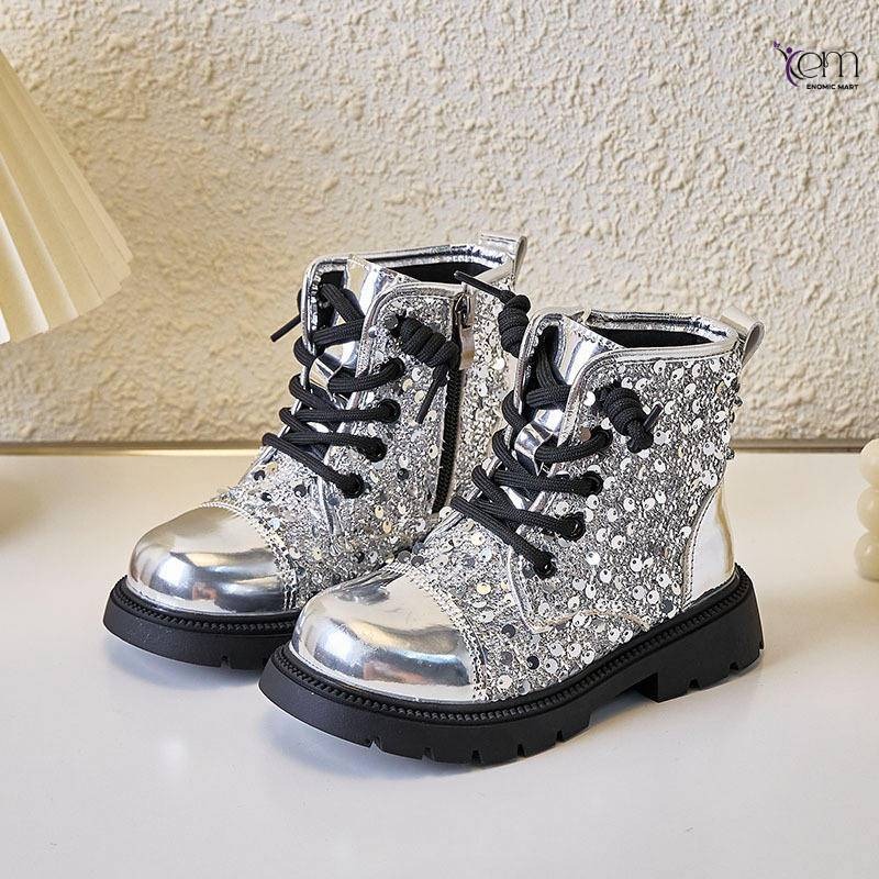 Girls Boys Flat Boots Kids Soft-soled Water-proof Boots thumbnail 2