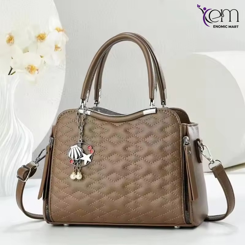 Women's New Unique Big High Quality PU Crossbody Shoulder Handbag thumbnail 7