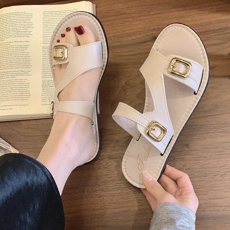 Customized Niche High-Bottom Flats Slippers