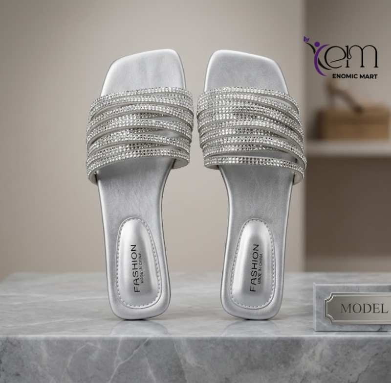 Women Slipper Ladies Diamond Straps Slippers Sandals