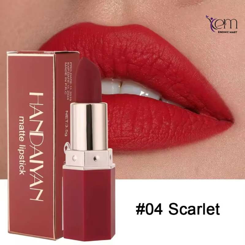 HANDAIYAN Square Tube Matte Lipstick, 6 Shades Velvet Lip Stick thumbnail 4