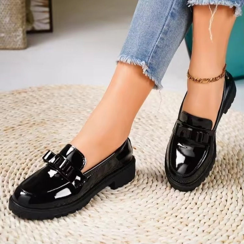 British Style Foreign Trade Women's Low-top Loafers thumbnail 2