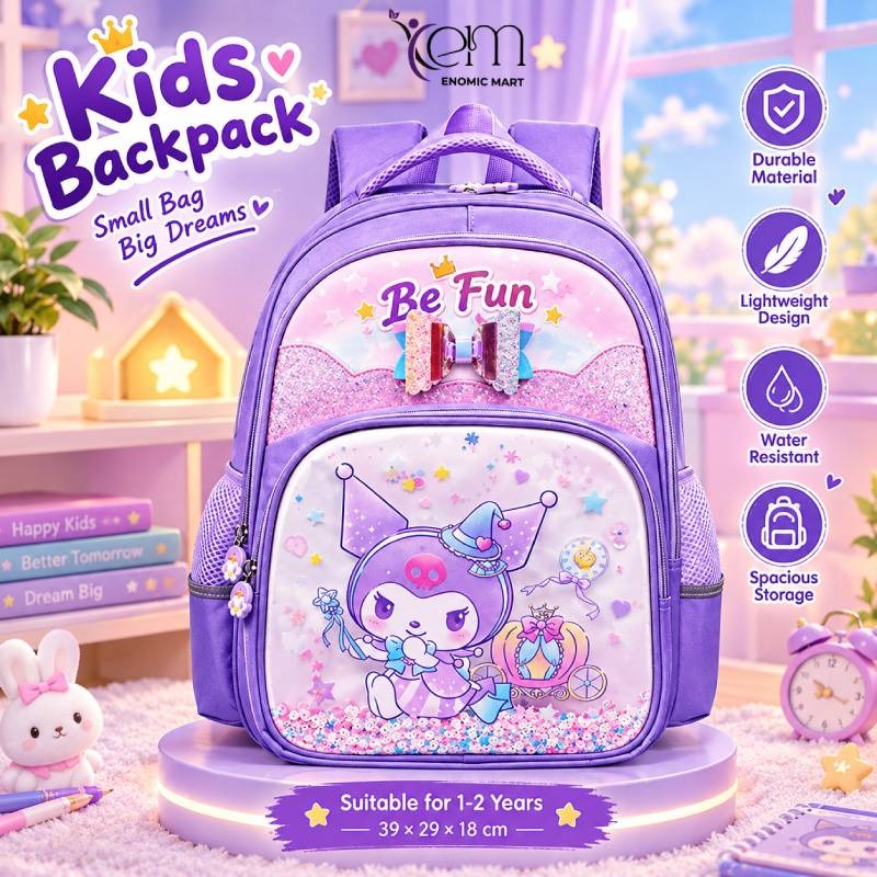 PinkyBloom Kids School Bag