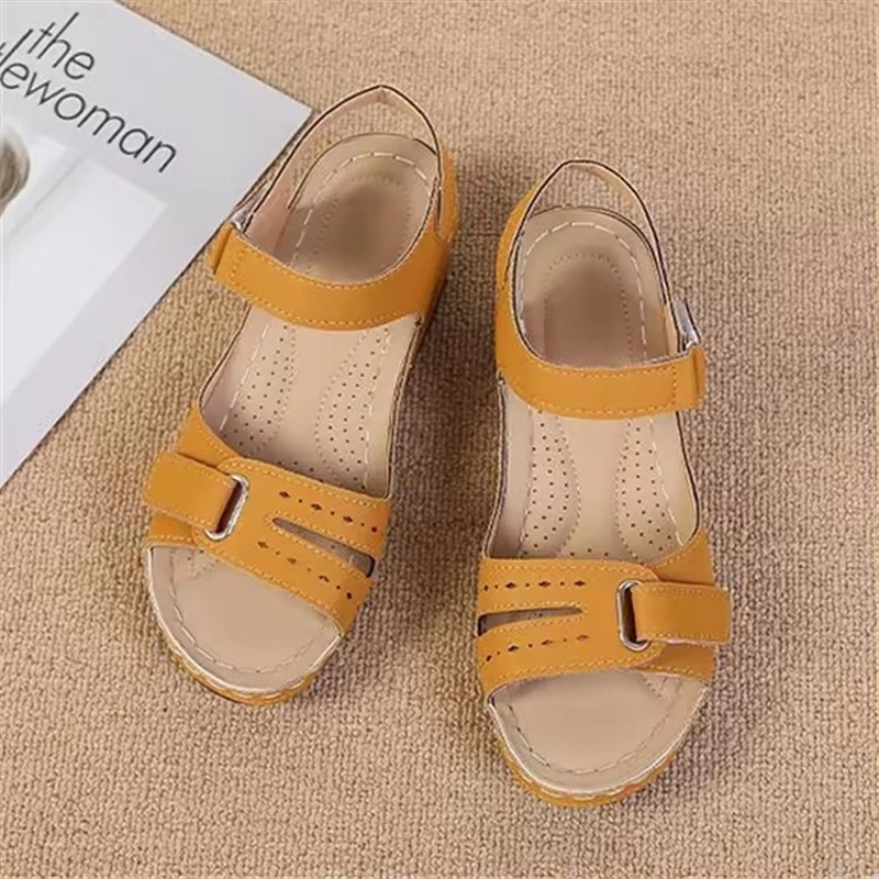 Summer High Heel comfort PU Casual Ladies Wedge Sandals thumbnail 3