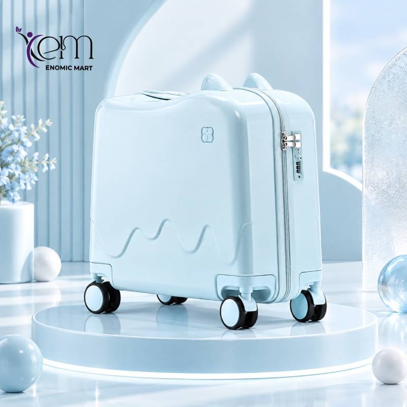 Wholesale children's spinner carry-on suitcase with thumbnail 2
