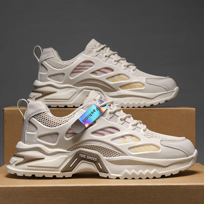 White Shoes Men Chunky fashion men's Shoes thumbnail 2
